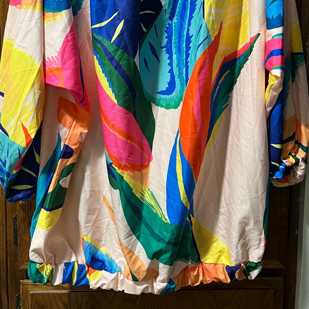 Colorful Abstract Print Mini Dress - Picture 3 of 5